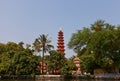 Tran Quoc Pagoda (1639). West Lake, Hanoi, Vietnam