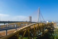 Tran Thi Ly bridge and Nguyen Van Troi Walking Bridge Royalty Free Stock Photo