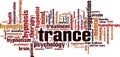 Trance word cloud