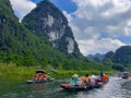 Trang An River Ninh Minh and Bai Dinh Mountain ranges in Vietnam