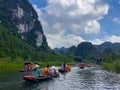 Trang An River Ninh Minh and Bai Dinh Mountain ranges in Vietnam