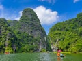 Trang An River Ninh Minh and Bai Dinh Mountain ranges in Vietnam