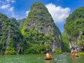 Trang An River Ninh Minh and Bai Dinh Mountain ranges in Vietnam