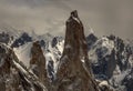 Trango towers and name less towers in karakorum range of northern areas of Gilgit Baltistan Pakistan