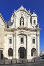 Trani, Italy - Facade of the St. Therese Church - Chiesa di Santa Teresa - at the Piazza Sedile San Marco square in Trani old town