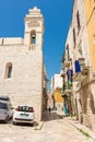 TRANI, ITALY, 10 AUGUST 2021 Medieval streets of the historic center