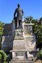 Trani, Italy - Monument of Giovanni Bovio, famous Italian lawyer, politician and philosopher at the Piazza della Repubblica square