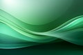 Tranquil abstraction green curve background creates a soothing visual experience