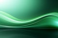 Tranquil abstraction green curve background creates a soothing visual experience