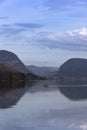 Tranquil autumn at Lake Bohinj, Slovenia