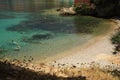 Tranquil beach in Kefalonia Royalty Free Stock Photo