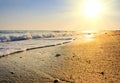 Tranquil beach sunset Royalty Free Stock Photo