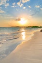 Tranquil Beach Sunset Royalty Free Stock Photo