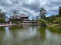 Tranquil Beauty: Nara Temple and Scenic Japanese Garden, Kyoto, Japan Royalty Free Stock Photo