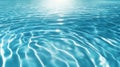 Tranquil blue water surface with gentle ripplers Royalty Free Stock Photo