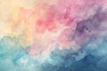 A tranquil canvas of watercolor hues flowing into each other, creating a serene gradient
