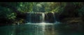 Tranquil Cascade: Rei da Prata\'s Natural Harmony. Concept Nature Photography, Waterfalls, Serene