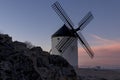 Tranquil Charm of Consuegra: Witnessing the Timeless Beauty of Windmills at Sunset in Toledo