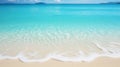 Tranquil close up of ocean waves gently washing up on serene beach shore in amateur photo