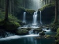 Tranquil Creek and Cascading Falls