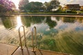 Tranquil early morning at the Little Street Baths, Forster NSW Australia