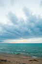 Tranquil Evening on the Shores of Lake Michigan Royalty Free Stock Photo