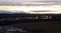 Tranquil February sunset over Emmett, Idaho