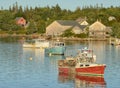 Tranquil fishing village Royalty Free Stock Photo