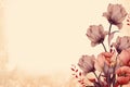 Tranquil Flower pastel background. Generate Ai