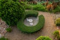 Tranquil Formal Garden Scene Roman Style Royalty Free Stock Photo