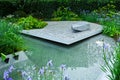 Tranquil garden landscape