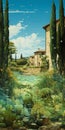 Tranquil Gardenscapes: A Naturalistic Painter\'s Emerald And Aquamarine Italian Landscapes