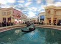 Tranquil gondola ride at The Venetian Las Vegas, capturing the essence of Venice with elegant architecture and serene waterways
