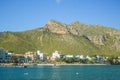 Tranquil harbour with boats in Port de Pollenca, Mallorca, Spain Royalty Free Stock Photo