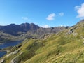 Tranquil Highland Lake in Majestic Mountain Range. Snowdonia, NorthWales