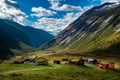 Tranquil Highland Landscape in Norway\'s Historic Strynefjellet Valley