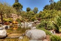 Tranquil Japanese Friendship Garden at the Balboa Park in San Di Royalty Free Stock Photo