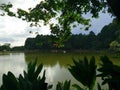 A tranquil lagoon in Fraijanes, Poas, Costa Rica Royalty Free Stock Photo