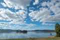 Tranquil Lake Jindabyne and beautiful cloudscape, NSW, Australia Royalty Free Stock Photo