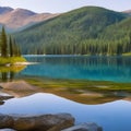 465 Tranquil Lake: A serene and tranquil background featuring a calm lake surrounded by nature in soothing and natural colors th