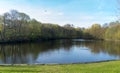 A tranquil lake in summer of Frogner park