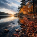 lakeside scene