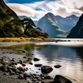 Tranquil Majesty: Milford Sound Foreshore, Fiordland