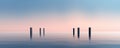 tranquil minimalistic background with a single vertical line, creating a sense of calm and balance panorama