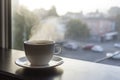 Tranquil Moments: Warm Drink on a Chilled Day