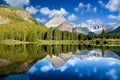 Tranquil Morning at Lake Josephine Royalty Free Stock Photo