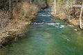 A Tranquil Mountain Trout Stream in the Blue Ridge Mountains Royalty Free Stock Photo