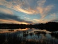 Tranquil New Hampshire pond Royalty Free Stock Photo