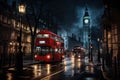 Tranquil Night london street. Generate Ai