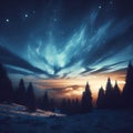 Tranquil night sky scene featuring clear weather.